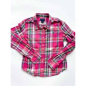 Girl's Ralph Lauren Pink Flannel Shirt Size 12